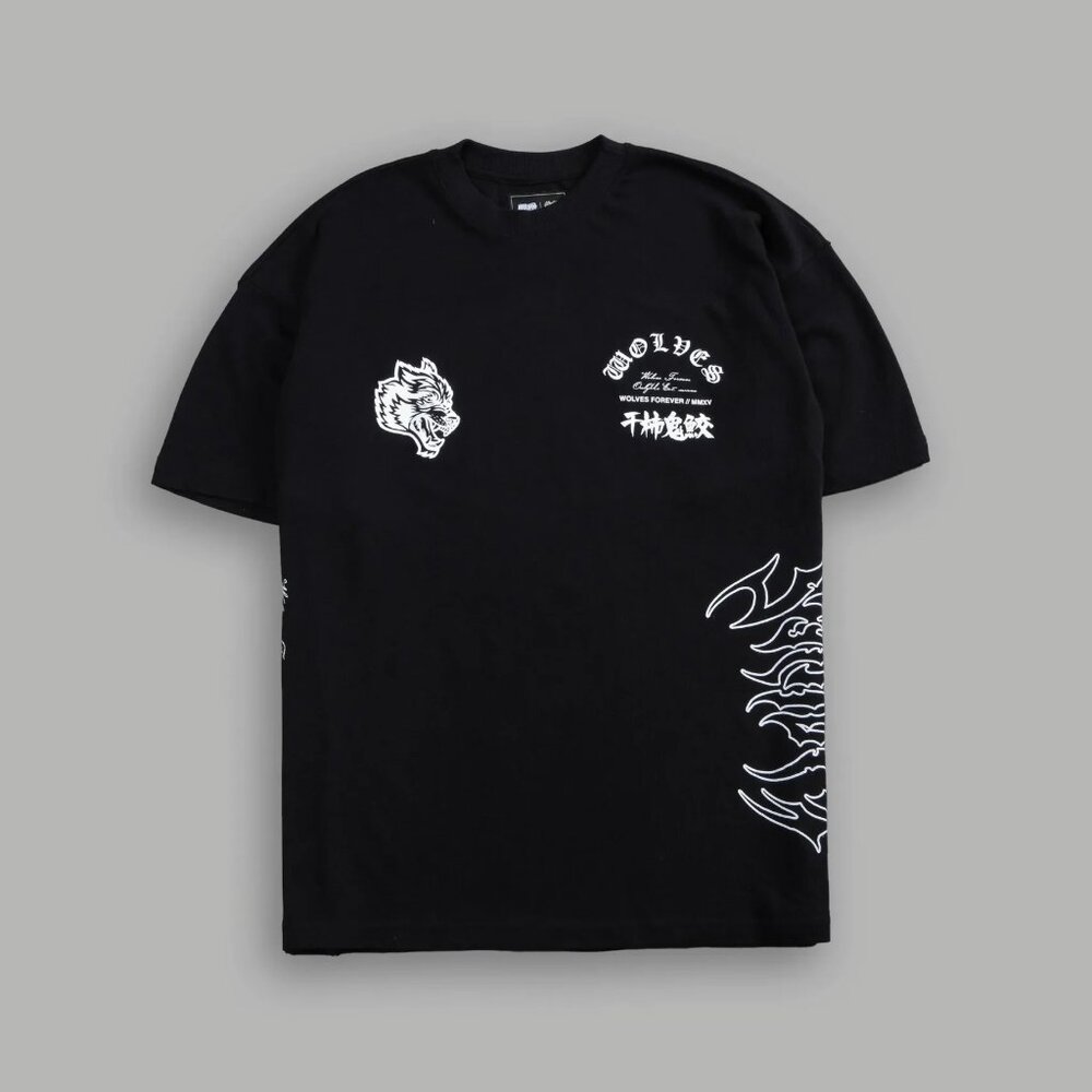 Darc Sport Kisame Akatsuki “Side By Side” Oversized Tee in Black